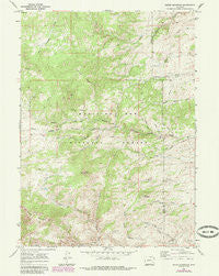 Reese Mountain Wyoming Historical topographic map, 1:24000 scale, 7.5 X 7.5 Minute, Year 1968