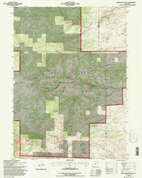 Reese Mountain Wyoming Historical topographic map, 1:24000 scale, 7.5 X 7.5 Minute, Year 1992