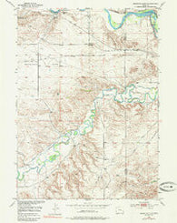 Register Cliff Wyoming Historical topographic map, 1:24000 scale, 7.5 X 7.5 Minute, Year 1950
