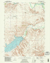 Register Cliff Wyoming Historical topographic map, 1:24000 scale, 7.5 X 7.5 Minute, Year 1990