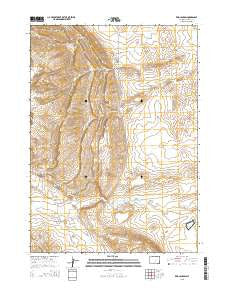 Reid Canyon Wyoming Current topographic map, 1:24000 scale, 7.5 X 7.5 Minute, Year 2015