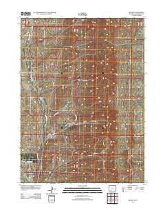 Reliance Wyoming Historical topographic map, 1:24000 scale, 7.5 X 7.5 Minute, Year 2012