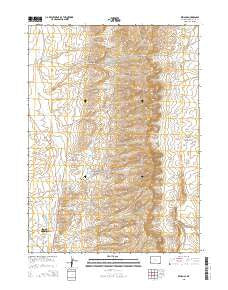 Reliance Wyoming Current topographic map, 1:24000 scale, 7.5 X 7.5 Minute, Year 2015
