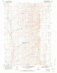 Reliance Wyoming Historical topographic map, 1:24000 scale, 7.5 X 7.5 Minute, Year 1968