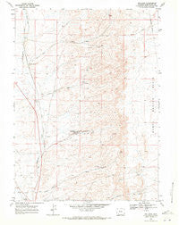 Reliance Wyoming Historical topographic map, 1:24000 scale, 7.5 X 7.5 Minute, Year 1968