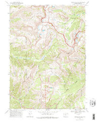 Rendezvous Peak Wyoming Historical topographic map, 1:24000 scale, 7.5 X 7.5 Minute, Year 1968