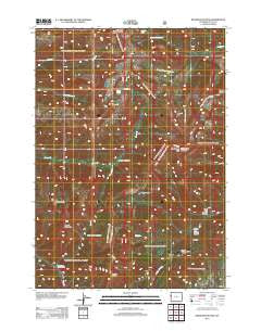 Rendezvous Peak Wyoming Historical topographic map, 1:24000 scale, 7.5 X 7.5 Minute, Year 2012