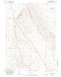 Rendle Hill Wyoming Historical topographic map, 1:24000 scale, 7.5 X 7.5 Minute, Year 1983
