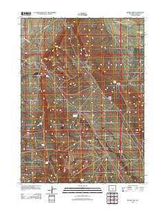 Rendle Hill Wyoming Historical topographic map, 1:24000 scale, 7.5 X 7.5 Minute, Year 2012