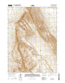 Rendle Hill Wyoming Current topographic map, 1:24000 scale, 7.5 X 7.5 Minute, Year 2015