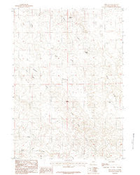 Reno Flats Wyoming Historical topographic map, 1:24000 scale, 7.5 X 7.5 Minute, Year 1984