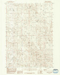Reno Flats Wyoming Historical topographic map, 1:24000 scale, 7.5 X 7.5 Minute, Year 1984