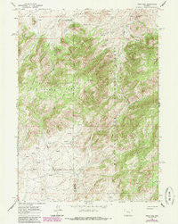 Reno Hill Wyoming Historical topographic map, 1:24000 scale, 7.5 X 7.5 Minute, Year 1960