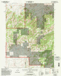 Reno Hill Wyoming Historical topographic map, 1:24000 scale, 7.5 X 7.5 Minute, Year 1992