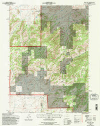 Reno Hill Wyoming Historical topographic map, 1:24000 scale, 7.5 X 7.5 Minute, Year 1992