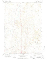 Reno Junction Wyoming Historical topographic map, 1:24000 scale, 7.5 X 7.5 Minute, Year 1971