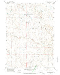 Reno Reservoir Wyoming Historical topographic map, 1:24000 scale, 7.5 X 7.5 Minute, Year 1971
