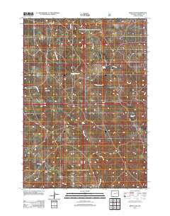 Reno Flats Wyoming Historical topographic map, 1:24000 scale, 7.5 X 7.5 Minute, Year 2012