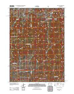 Reno Hill Wyoming Historical topographic map, 1:24000 scale, 7.5 X 7.5 Minute, Year 2012