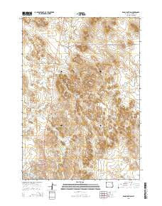 Reno Junction Wyoming Current topographic map, 1:24000 scale, 7.5 X 7.5 Minute, Year 2015