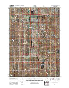 Reno Reservoir Wyoming Historical topographic map, 1:24000 scale, 7.5 X 7.5 Minute, Year 2012