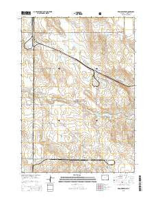 Reno Reservoir Wyoming Current topographic map, 1:24000 scale, 7.5 X 7.5 Minute, Year 2015