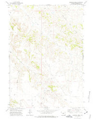 Reservoir Creek Wyoming Historical topographic map, 1:24000 scale, 7.5 X 7.5 Minute, Year 1971