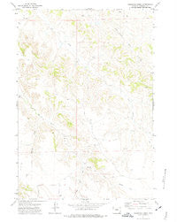 Reservoir Creek Wyoming Historical topographic map, 1:24000 scale, 7.5 X 7.5 Minute, Year 1971