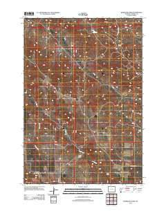 Reservoir Creek Wyoming Historical topographic map, 1:24000 scale, 7.5 X 7.5 Minute, Year 2012