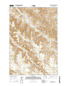 Reservoir Creek Wyoming Current topographic map, 1:24000 scale, 7.5 X 7.5 Minute, Year 2015