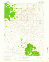 Rex Lake Wyoming Historical topographic map, 1:24000 scale, 7.5 X 7.5 Minute, Year 1961