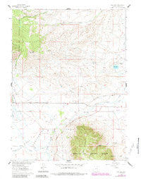 Rex Lake Wyoming Historical topographic map, 1:24000 scale, 7.5 X 7.5 Minute, Year 1961