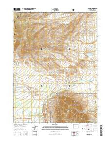 Rex Lake Wyoming Current topographic map, 1:24000 scale, 7.5 X 7.5 Minute, Year 2015
