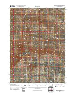 Reynolds Reservoir Wyoming Historical topographic map, 1:24000 scale, 7.5 X 7.5 Minute, Year 2012