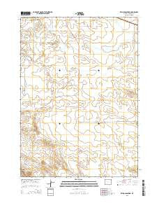 Reynolds Spring Wyoming Current topographic map, 1:24000 scale, 7.5 X 7.5 Minute, Year 2015