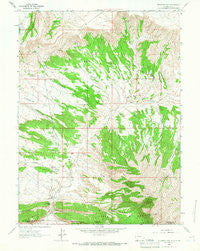 Richards Gap Wyoming Historical topographic map, 1:24000 scale, 7.5 X 7.5 Minute, Year 1963