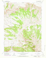 Richards Gap Wyoming Historical topographic map, 1:24000 scale, 7.5 X 7.5 Minute, Year 1963