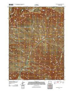 Richards Gap Wyoming Historical topographic map, 1:24000 scale, 7.5 X 7.5 Minute, Year 2011