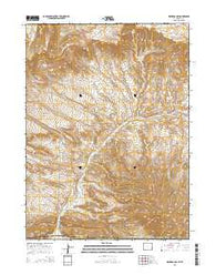 Richards Gap Wyoming Current topographic map, 1:24000 scale, 7.5 X 7.5 Minute, Year 2015