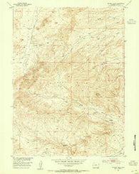 Richeau Hills Wyoming Historical topographic map, 1:24000 scale, 7.5 X 7.5 Minute, Year 1953