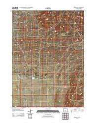 Riddle Cut Wyoming Historical topographic map, 1:24000 scale, 7.5 X 7.5 Minute, Year 2012