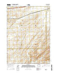 Riner Wyoming Current topographic map, 1:24000 scale, 7.5 X 7.5 Minute, Year 2015