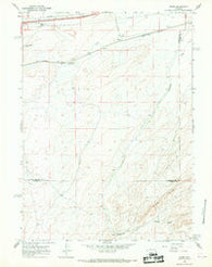 Riner Wyoming Historical topographic map, 1:24000 scale, 7.5 X 7.5 Minute, Year 1966
