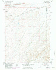 Riner Wyoming Historical topographic map, 1:24000 scale, 7.5 X 7.5 Minute, Year 1966