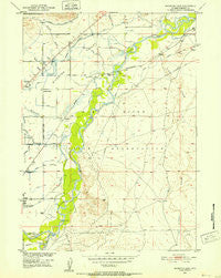 Riverton East Wyoming Historical topographic map, 1:24000 scale, 7.5 X 7.5 Minute, Year 1950