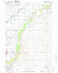 Riverton East Wyoming Historical topographic map, 1:24000 scale, 7.5 X 7.5 Minute, Year 1950