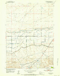 Riverton NE Wyoming Historical topographic map, 1:24000 scale, 7.5 X 7.5 Minute, Year 1952