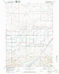 Riverton NE Wyoming Historical topographic map, 1:24000 scale, 7.5 X 7.5 Minute, Year 1957