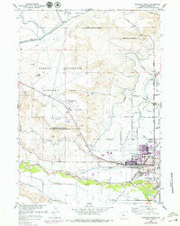 Riverton West Wyoming Historical topographic map, 1:24000 scale, 7.5 X 7.5 Minute, Year 1959