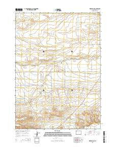 Riverton NE Wyoming Current topographic map, 1:24000 scale, 7.5 X 7.5 Minute, Year 2015